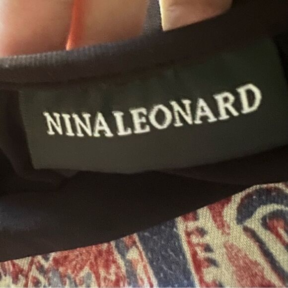 Nina Leonard, women’s size 1x short sleeve BoHo midi dress - Picture 5 of 7